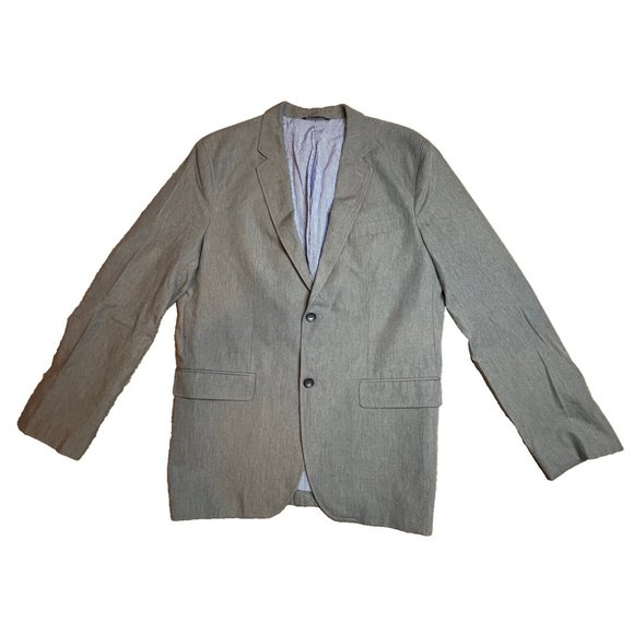 Banana Republic Gray Sz 44L Non Iron Tailored Fit Sport Coat Blazer Jacket  Gray - Picture 1 of 16